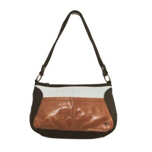 THE SAK TRI-COLOR PEBBLED LEATHER SHOULDER BAG HANDBAG
